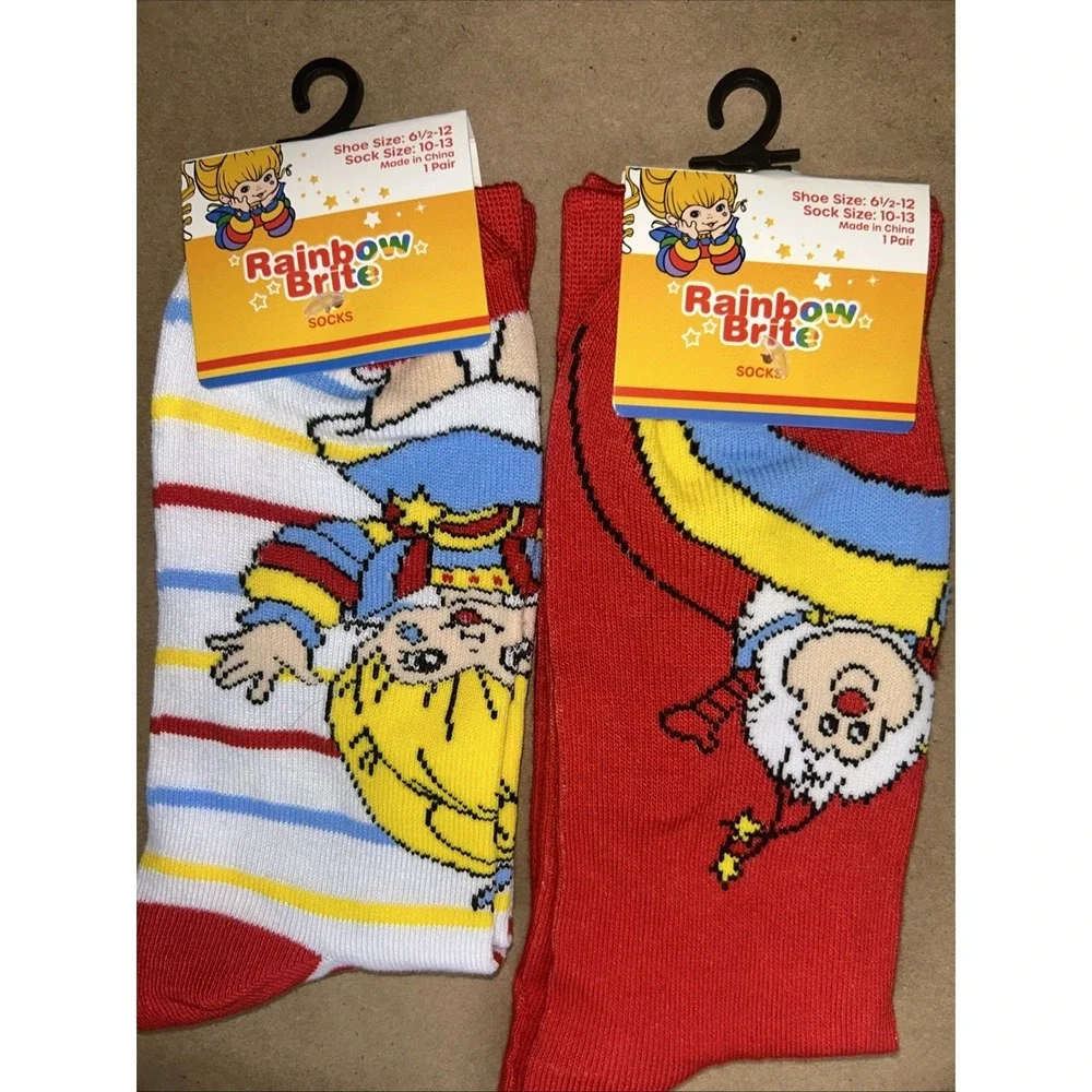 NEW UNOPENED Women's Rainbow Brite Socks - Set of 2